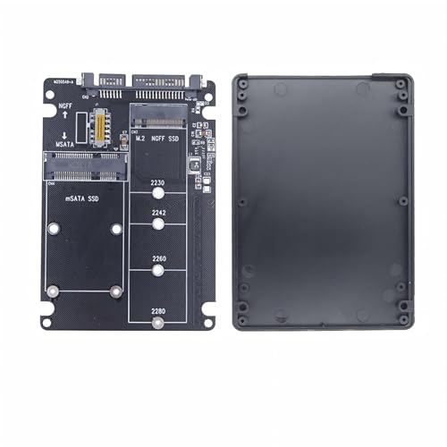 M.2 mSATA Adaptador Caja para SSD Conversión Aluminio miniatura 1