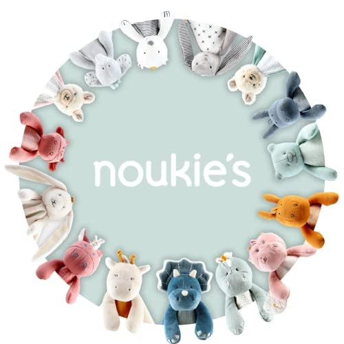 NOUKIE'S - Kinderknuffeldier Mijn eerste deken Stegi – pluche fluweel kinderdeken van chiffon