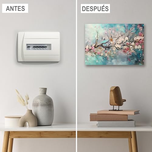 Miniatura 3 de Lafabricadelcuadro Tapa Contador De Luz Decorativa Cuadro Cubre Contador Eléctrico En Madera Mdf Disponible En 40 Diseños Y 2 Tamaños - Medida Externa Nc 131, 46x32 Cm