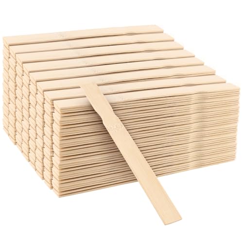 SHEUTSAN 300 PCS 10 Inch Wooden Paint Sticks, Paint Stir Sticks, Paint Mixing Stick Paddles for Crafts