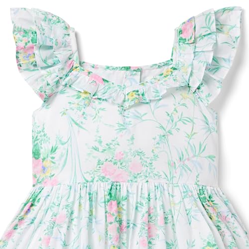 Janie and Jack Girls White Floral Dress (Toddler/Little Big Kids)3