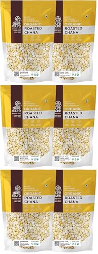 Image of Pure & Sure Organic Roasted Chana Dal 1Kg | 100% Bhuna Chana, Natural & Vegan | Gluten Free | Rich in Protein & Energy Source | No Additives & Pesticides Free| 500gm each (Pack of 6)
