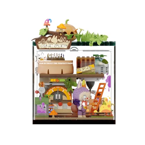 Image of POP MART THE Monsters Forest Secret Base Series Blocks - Jam Graffiti, Labubu Building Toy Set, Interactive Building Toy for Kids, Boys, and Girls