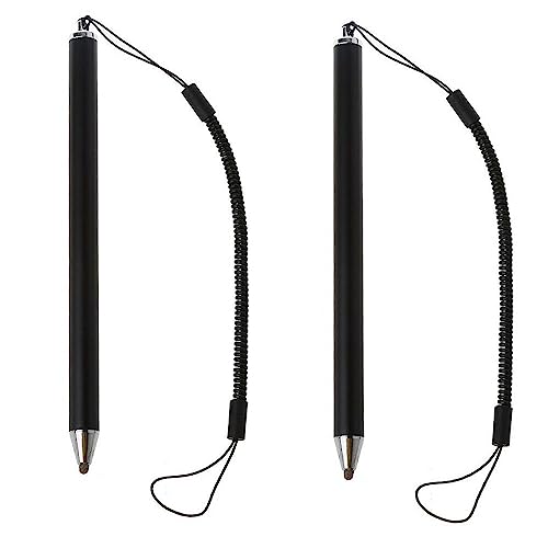 2 Pcs Stylus Pens for Touch Screens,Anti-lost Lanyard,Android High Precision Capacitive Mesh Fiber Tip Pen for Smart Phone Tablet