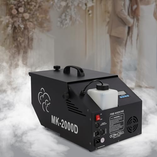 Dodoam Low-Lying Fog Machine,Wedding Stage Smoke Effect DMX Dry Ice Fogger 860-1076ft²,Fog Machine Stage Fogger 1200W with Wireless Remote,for Stage Performances, Weddings, Bars