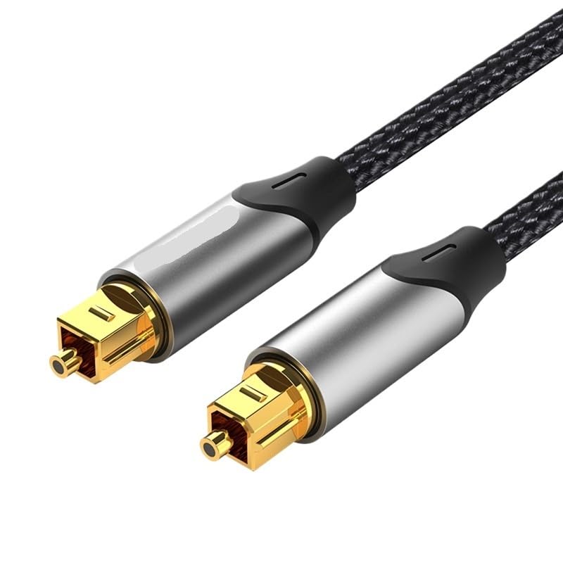 Digital Optical Audio Coaxial Cable 1m 2m 5m for Amplifiers Blu-ray P;S/4 Soundbar Fiber Cabl(PVC Cable Black,2m)