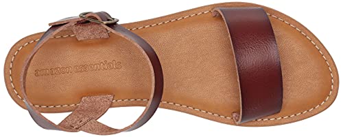 Image of Amazon Essentials Women's Two Strap Buckle Sandal with Adjustable Ankle Strap