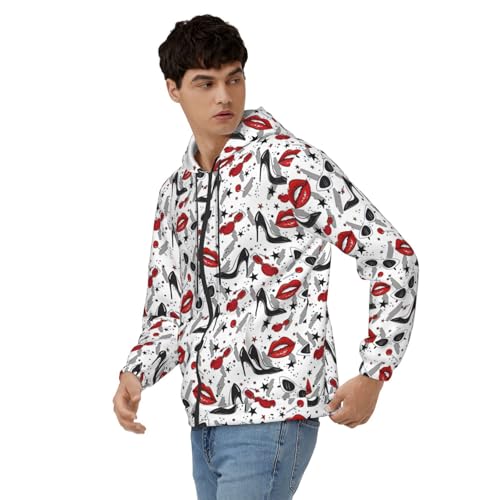 Pull doux homme avec capuche imprimé graphique mode automne hiver confortable - 4