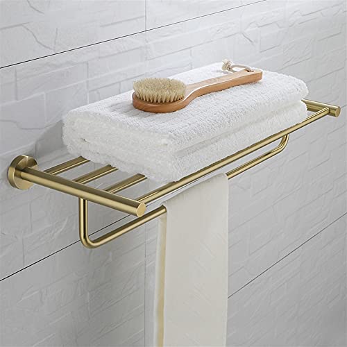 Porte-serviettes mural gain de place durable en acier inoxydable