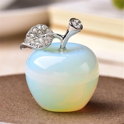 WAHOM Quartz Naturel Pierre Pomme Opale Reiki Bureau Chambre Artisanat énergie Pierre décorations noël Bricolage Cadeau (Color : Opal)