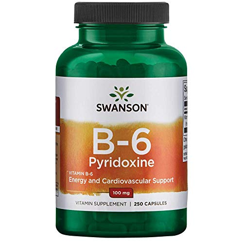 Swanson Vitamin B-6 (Pyridoxine) 100 Milligrams 250 Capsules
