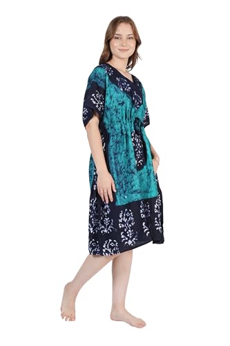 Image of Onekbhalo Women's Cotton Floral Kaftan Nighty Maxi Gown (OK Free Size)