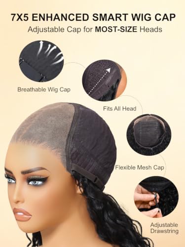 Image of 4C Kinky Edges Curly Human Hair Wig, 7x5 HD Lace Front Glueless Wig 14Inch