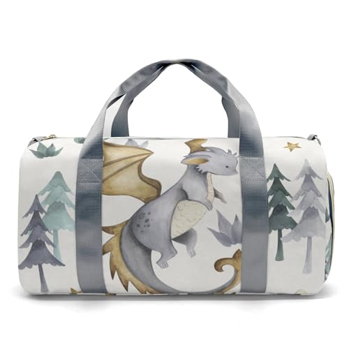 Personalized Cute Flying Baby Dragon Custom Multi-functional Travel Bag, Unisex Portable Duffel Bag, Short Distance Travel Assistant2