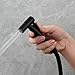 Tecmolog Kit Grifo Bidet Acero Inoxidable Ducha de Lavabo Negro Pulverizador Bidet...