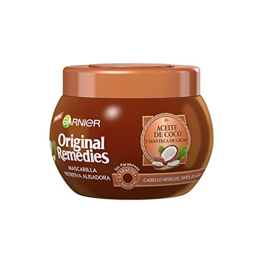 Garnier Original Remedies Aceite de coco y Manteca de Cacao Mascarilla de pelo rebelde y difícil de alisar - 300 ml