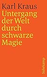  Schriften in den suhrkamp taschenbüchern. Erste Abteilung. Zwölf Bände: Band 4: Untergang der Welt durch schwarze Magie (suhrkamp taschenbuch)