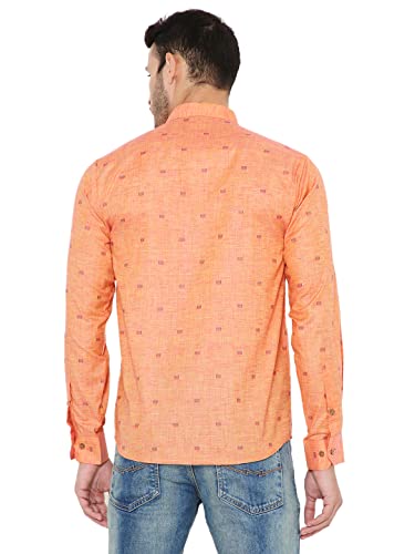 Image of Maharaja Linen Regular Short Kurta with Ful Sleeves for Men