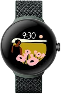 Google Pixel Watch LTE Smartwatch Compatible with Cellular or WiFi Data, GPS, BT and Heart Rate Monitor 41mm, Bulk Packaging (Woven Green)