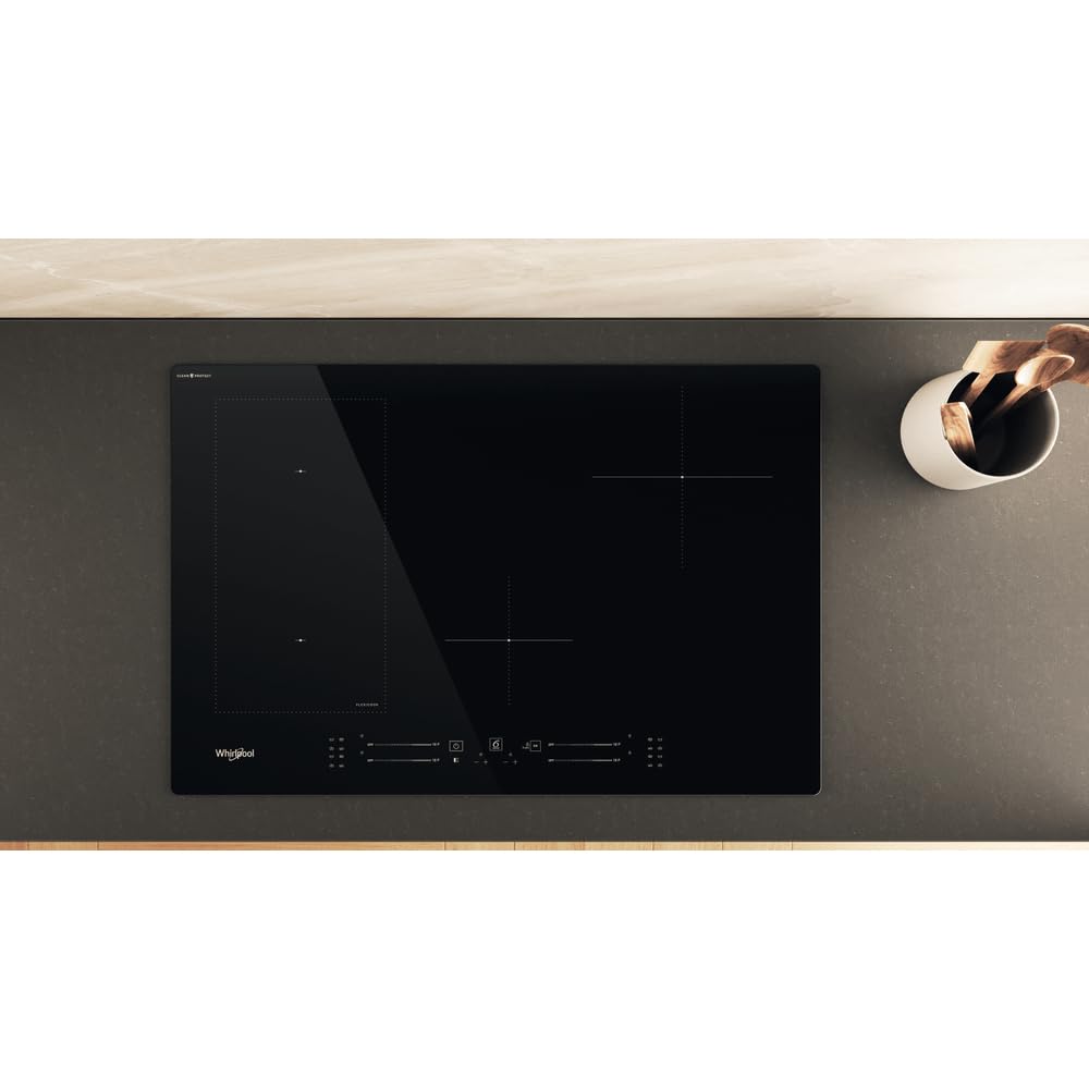 Piano cottura induzione 4 Fuochi Larghezza 77 cm vetroceramica tecnologia FlexiCook colore Ner