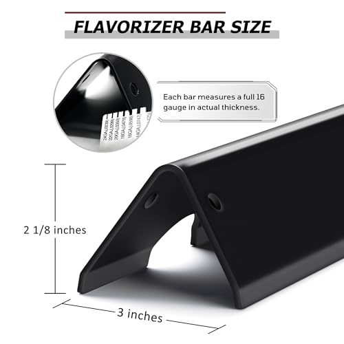 66795 GS4 Flavorizer Bars for Weber Genesis II Grill Parts, 17” Flavor Bars for Weber GS4 Genesis II 300 E-310 E-315 E-335 LX-340 Replacement Parts, Full 16GA Upgraded Porcelain-enameled Steel, 5 Pack - Thumbnail 4