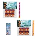 Unique Disney Raya and the Last Dragon Birthday Party Supplies Bundle includes 12 Slap Bracelets and 1 Dinosaur Sticker Sheet