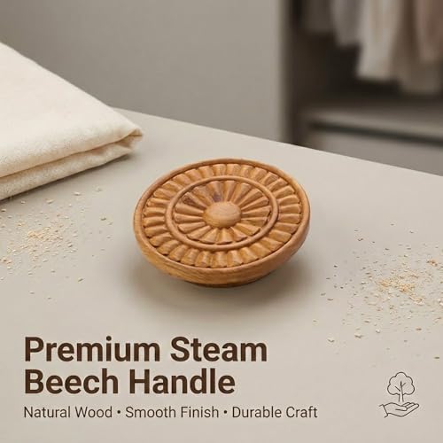 Image of Main Door Handle /Teak Wood Handle for Main Door /Wardrobe Handle /Pull Handle for Door (6 Inch) Natural Wood Finish-| 3 Years Warranty |