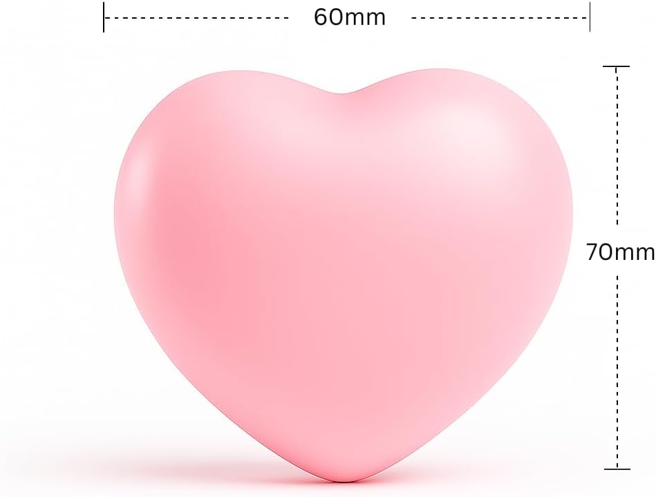 Squishy Fidget Toys for Girls, Pink Heart Slow-Rising Stress Relief Sensory Toy for Focus & Calming, Fine Motor Skills, Autism & ADHD Support