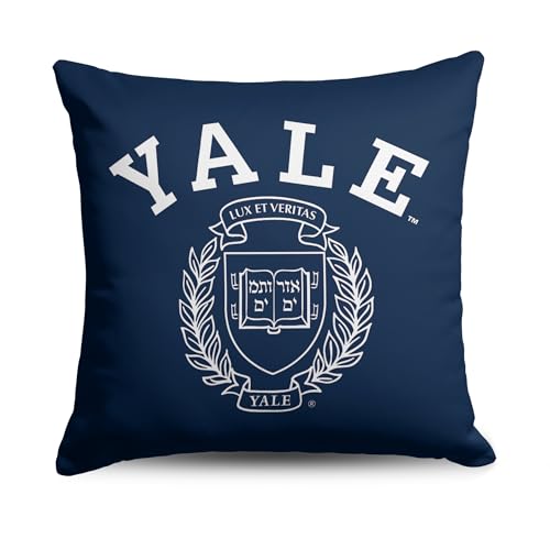 Northwest NCAA Yale Bulldogs Seal Lockup Ivy League Throw Pillow, Double-Sided Design Decorative Cushion, 18 x 18 in