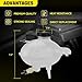 Front Engine Coolant Reservoir Radiator Expansion Tank Compatible With Jeep Renegade 2015-2018 1.3L 1.4L 2.4L, Fiat 500X 2016-2018 2.4L Replace# 603-841 68327756AA 52052767 68250057AC