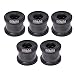 Single Chainring Bolts, Alloy Chain Ring Bolts Durable Rust Protection Light Weight 5 Pcs for Mountain Bike(Black)