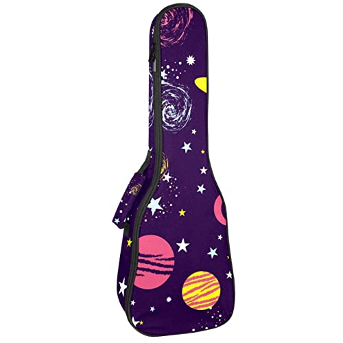 Sac de transport étanche pour ukulélé ténor à motif galaxie