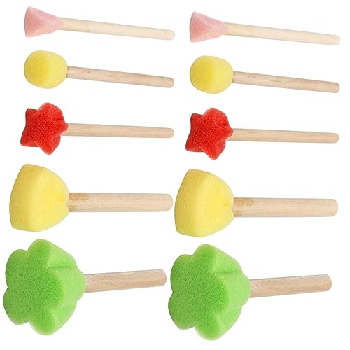 HAWILLOSCH 5 Sätze Schwamm Malpinsel Set