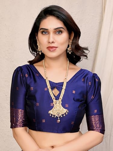 Image of Avantika Fashion Women's Kanjivaram Style Soft Silk Banarasi Sarees With Blouse Piece For Women