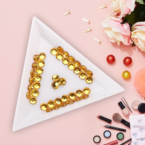 Image of Jollin Crystal Flatback Rhinestones Gems for Crafts 2.8mm SS10, Topaz | Glue Fix, 2880pcs Glass Rhinestones for Bedazzling, Clothes, Tumblers, Nail Art, Shoes, Bags, Caps & Accessories Decoration