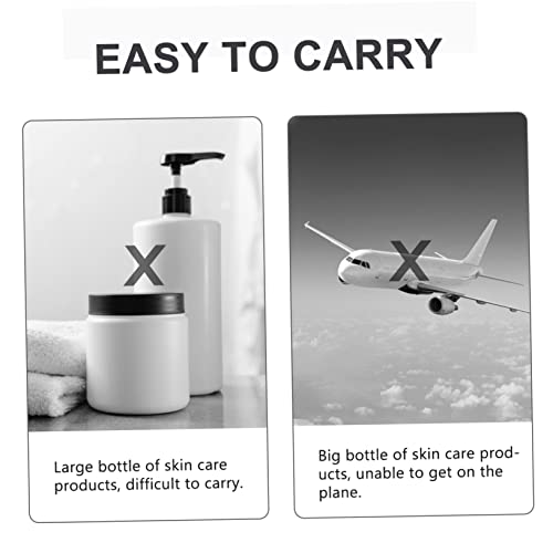 Beavorty 24 Peças Caixa De Creme De Plástico Armazenamento De Loção Mini Bálsamo Garrafa De Creme Fr