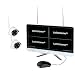 Produktbild Safe2Home® Funk Überwachungskamera Set deutsch 2X Full HD Cam Nachtsicht  Kamera Set Monitor inkl Rekorder - Videoüberwachung - Speicher - innen - außen Kameras 2,4 GhZ