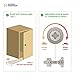 Hushed Hardware Cabinet Hinges 10 Pack Premium Frameless Full Overlay Adjustable Closing Speed Soft Close Self-Closing Hinges.