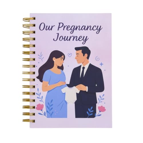 Image of Pregnancy Journal for Pregnant Women - 40-Week Bump Tracker & Memory Book with Stickers | Guided Pregnancy Planner with Prompts, Milestone Pages & Hardcover Keepsake | Gift for Expecting Moms (Tiny clothes big dreams)