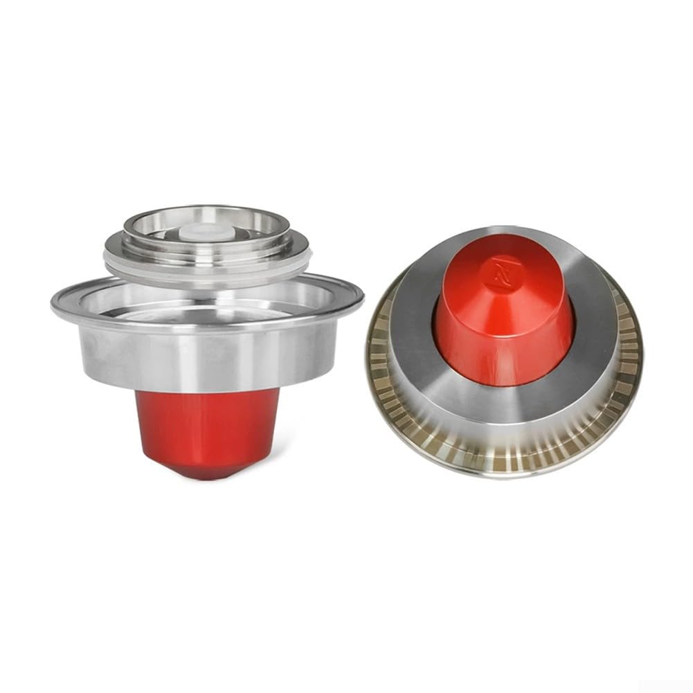 Adapter kapsułek do kawy wielokrotnego użytku 2 w 1 do wszystkich maszyn, przyjazny dla środowiska, trwały, kompatybilny z dużymi i małymi modelami. Zrównoważone rozwiązanie do kawy dla lepszego
