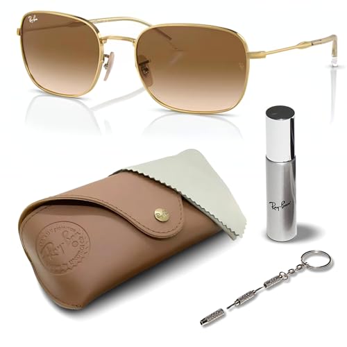 Ray-Ban RB3706 Square-Round Shaped Sunglasses for Men & Women with Official RAYBAN Eyewear Kit