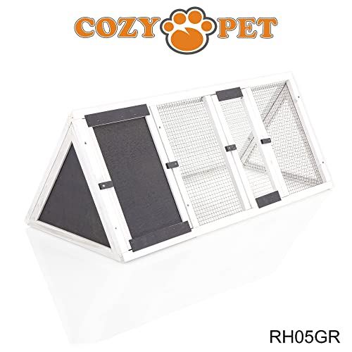 Rabbit Hutch Hide Rabbit Run Guinea Pig House by Cozy Pet 34 Models Ferret Cage Rabbit Hutches in Grey RH05GR - Image 5