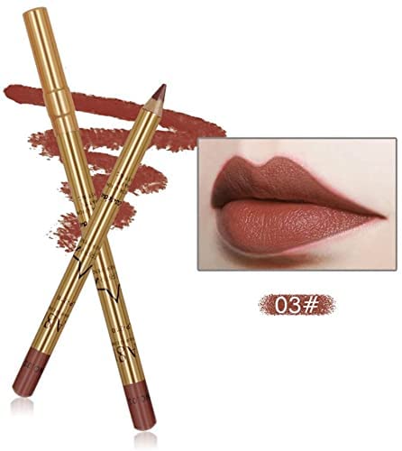 Image of Imagic Professional 8 Colors Waterproof Smooth and Long Lasting Golden Silky Matte Lip Liner Pencil Set - Suitable for Daily Use