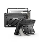 Dexnor Case for Google Pixel Tablet 11 Inch 2023 Release, [Built-in PET Screen Protector & Multi-Angle Kickstand] Heavy Duty Shockproof Full Body Cover, Compatible with Charging Speaker Dock - Black