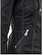 Newbestyle Damen-Jacke mit Kapuze, Kunstleder, für Motorrad, Mantel, Schwarz , 48