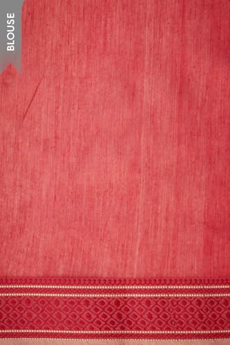 Taneira orange maheshwari silk saree in pure silk – image 7