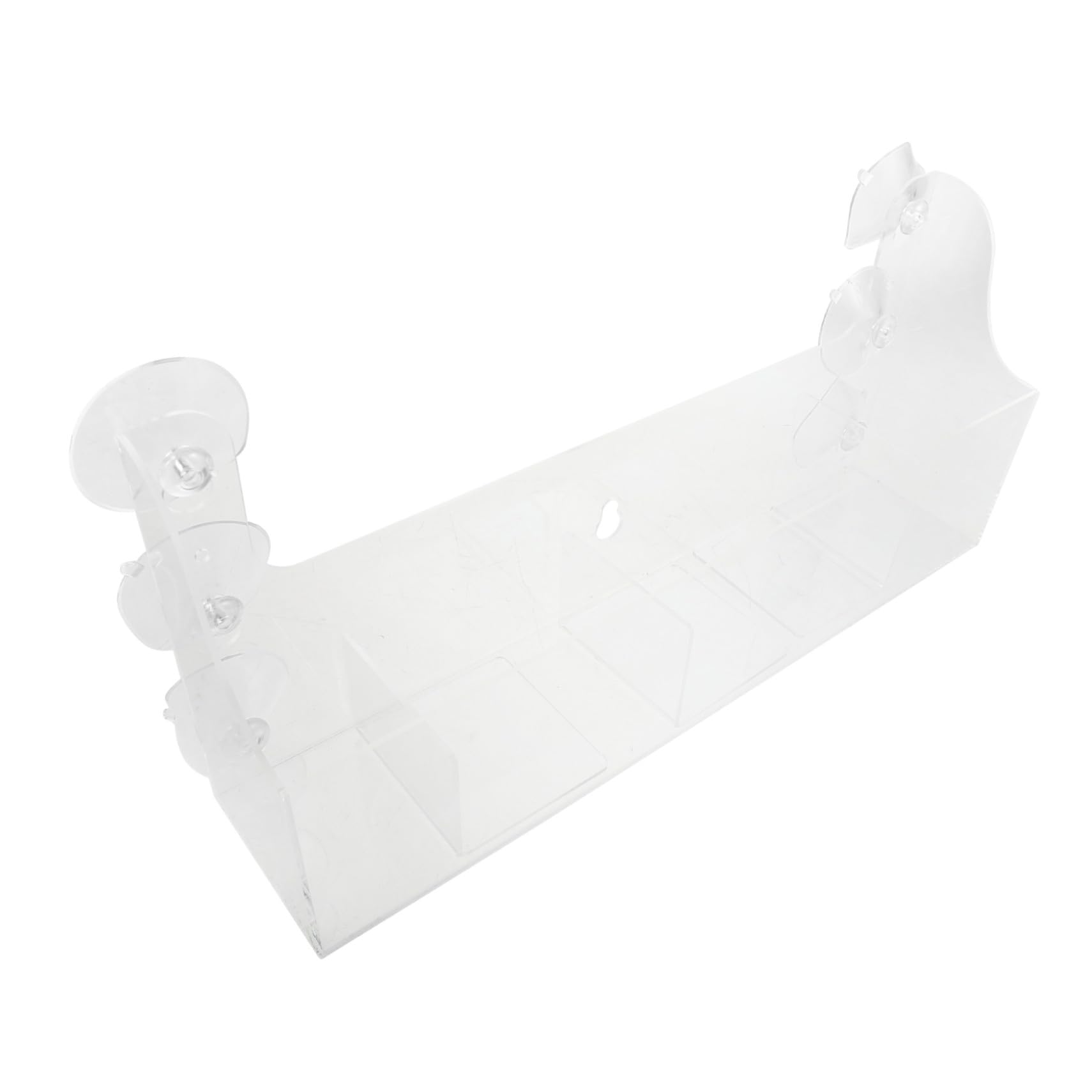 ULTECHNOVO Organizador de Frigorífico con Ventosas Ajustables para Bebidas Chocolates y Especias Estante Acrílico con Divisores Flexibles para Puertas de Vidrio y Armarios de Cocina