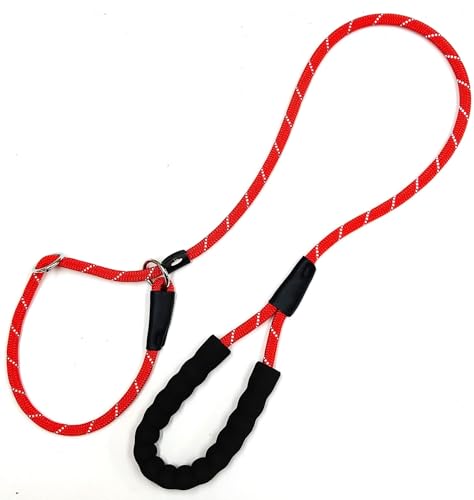 ONS チョーカーリード #12 レッド 大型犬用 首輪 リード