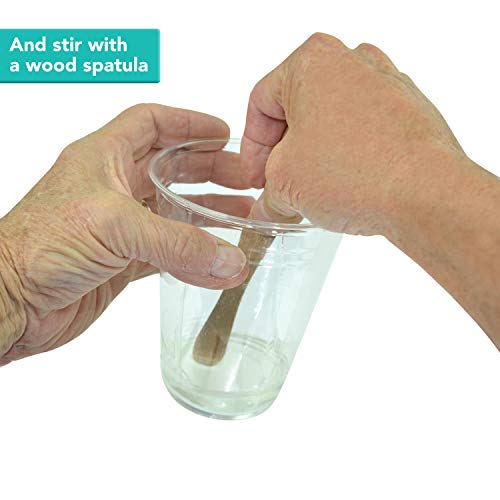 Angel Crafts Clear Casting Epoxy Resin and Hardener Mix Kit: Clear Resin for Craft Art, Jewelry, Wood Table Tops, Molds, Dyes, Color Pigments, Buttons, UV Protection Cast Coating Formula, 32 Ounces