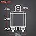 Hamolar 2 Pack 12V DC 120A Starter Relay Switch Car Heavy Duty Split Charge Continuous Duty 4 Terminal SPST Relays for Truck Boat Marine
